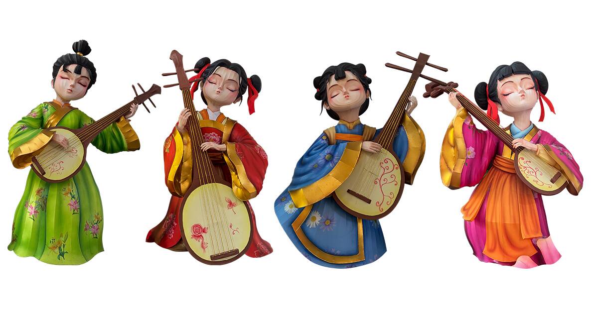 The Four Wonders of Music Lantern Artworks are Stunningly Launched(图1)