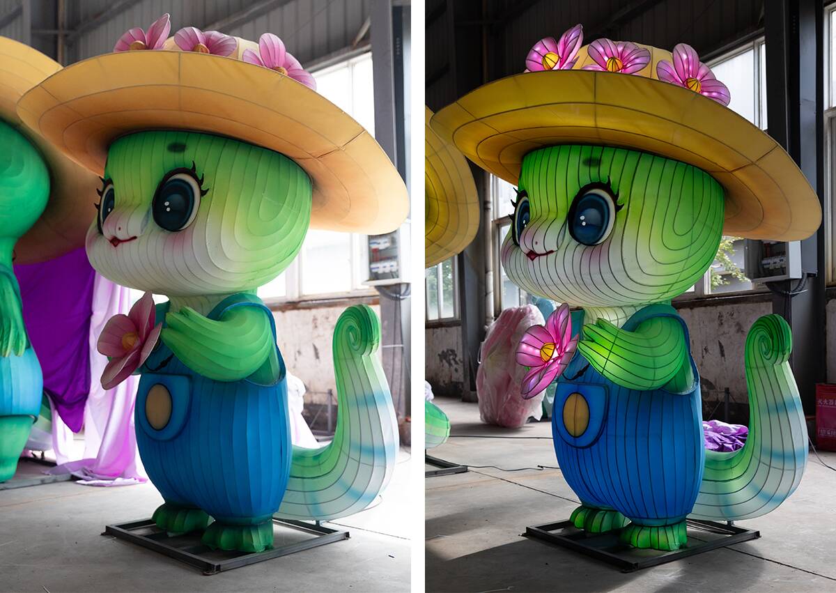 Lantern Artistry: The Enchanted Serpent in a Straw Hat(图2)