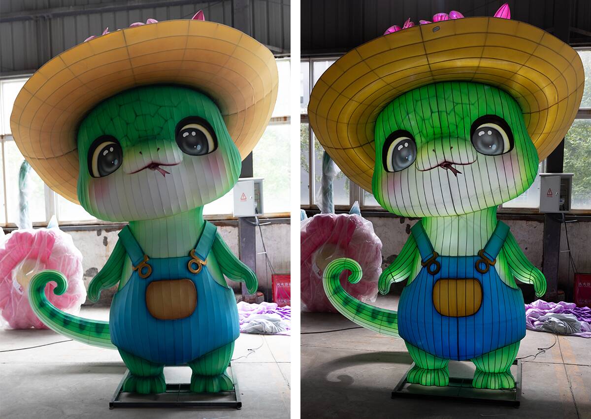 Lantern Artistry: The Enchanted Serpent in a Straw Hat(图4)