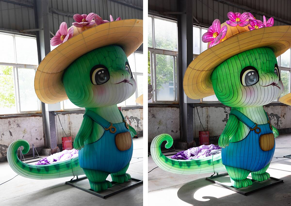 Lantern Artistry: The Enchanted Serpent in a Straw Hat(图5)